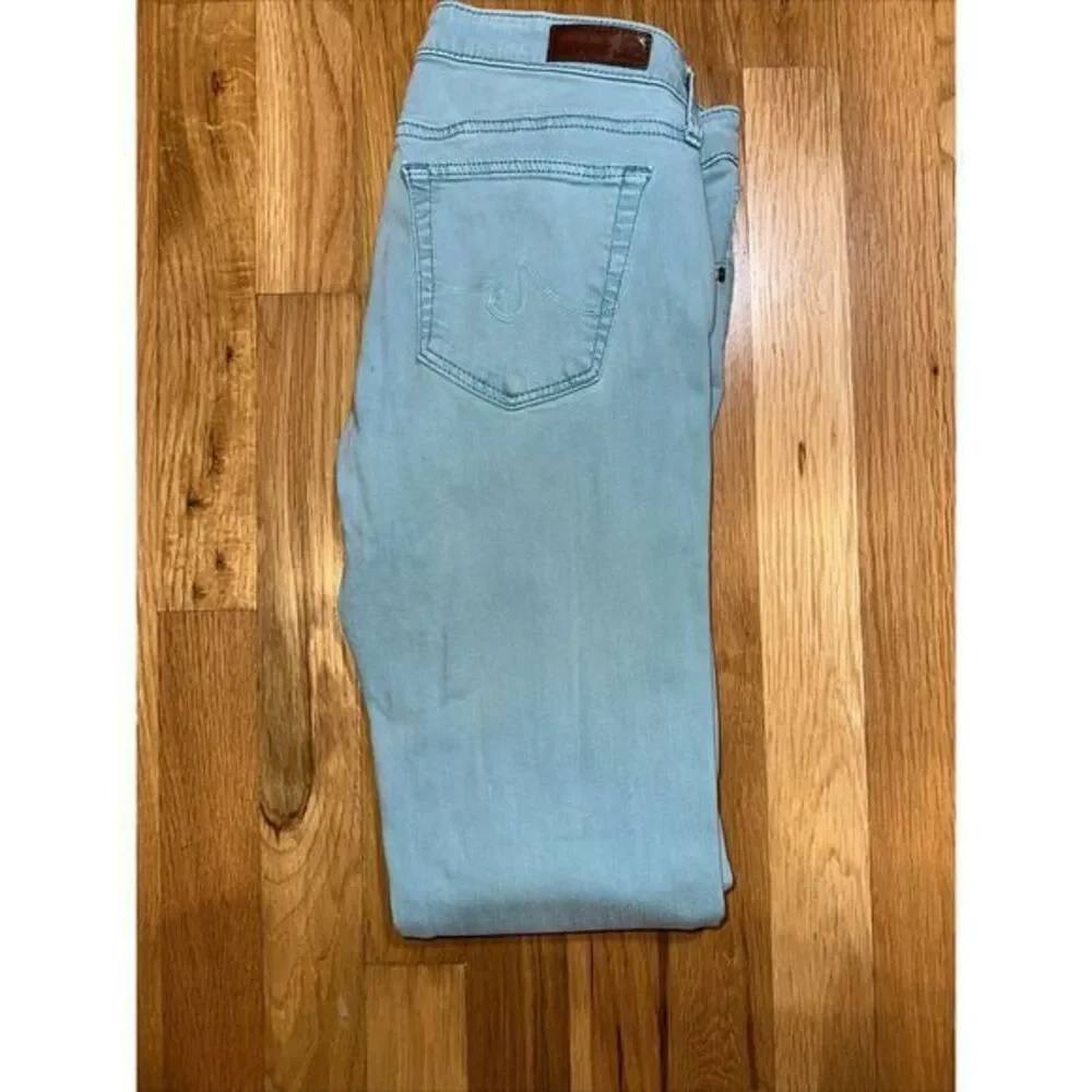 AG Adriano Goldschmied The Stevie Ankle Mint Green Jeans Slim Straight 26x28‎
